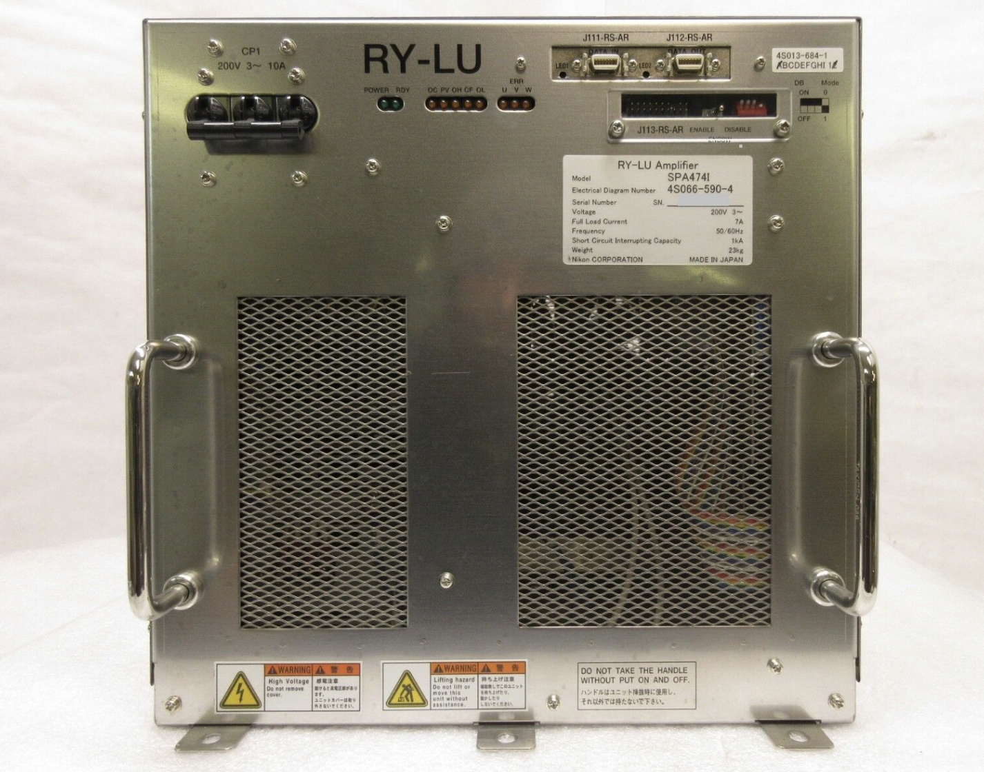 Used Nikon 4S066-590-4 RY-LU Amplifier SPA474I 4S013-684-1 Used Working