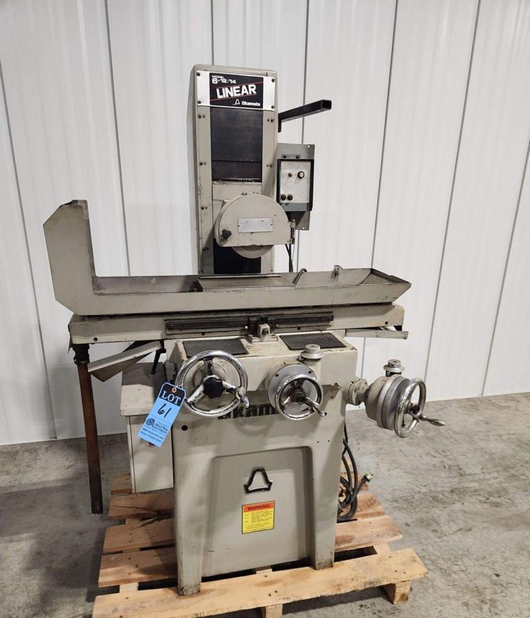 Used 6" x 12" Okamoto Linear Surface Grinder