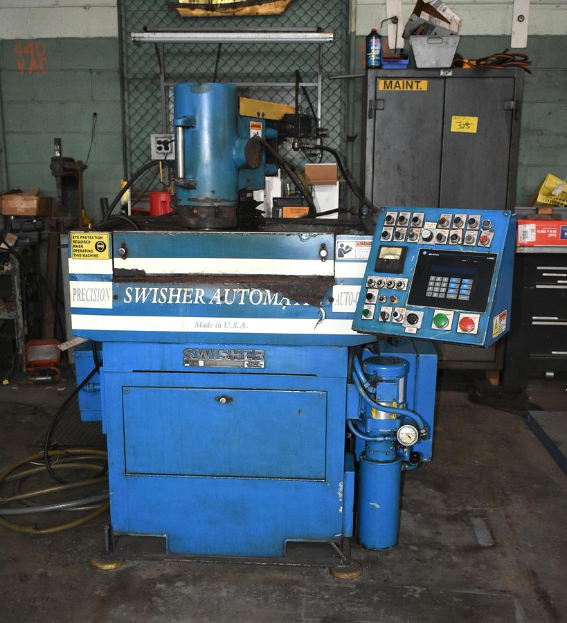 Used 16" SWISHER/UVT "AUTO-CYCLE" PRECISION VERTICAL SPINDLE ROTARY SURFACE GRINDER w/ALLEN BRADLEY PLC CONTROL - VARIABLE SPEED SPINDLE - COOLANT SYSTEM
