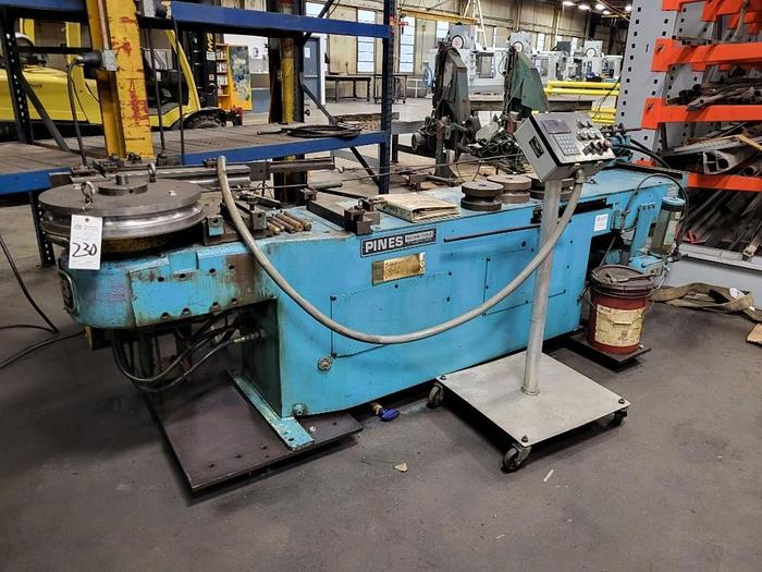 Used 3" TELEDYNE PINES "2" HORIZONTAL HYDRAULIC ROTARY PIPE/TUBE BENDER for Sale