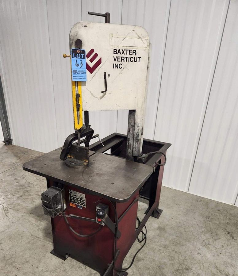 Used Baxter Vericut Vertical Band Saw