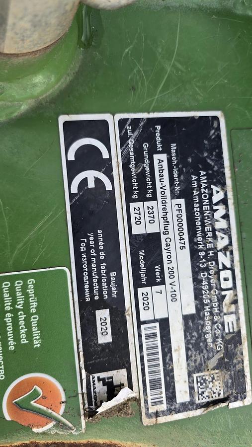 Gebraucht Amazone Cayron 200V 6-Schar Pflug
