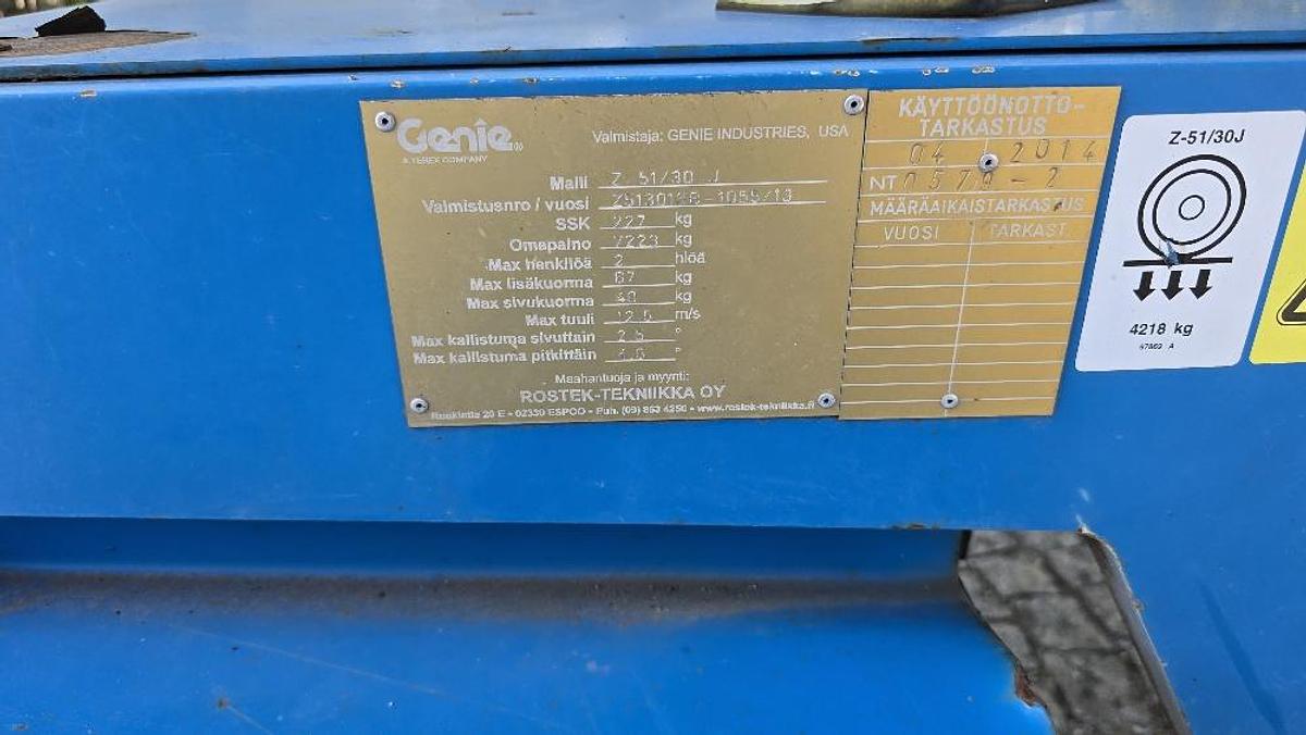 Gebraucht 2013 Genie Z-51/30J Teleskoparbeitsbühne