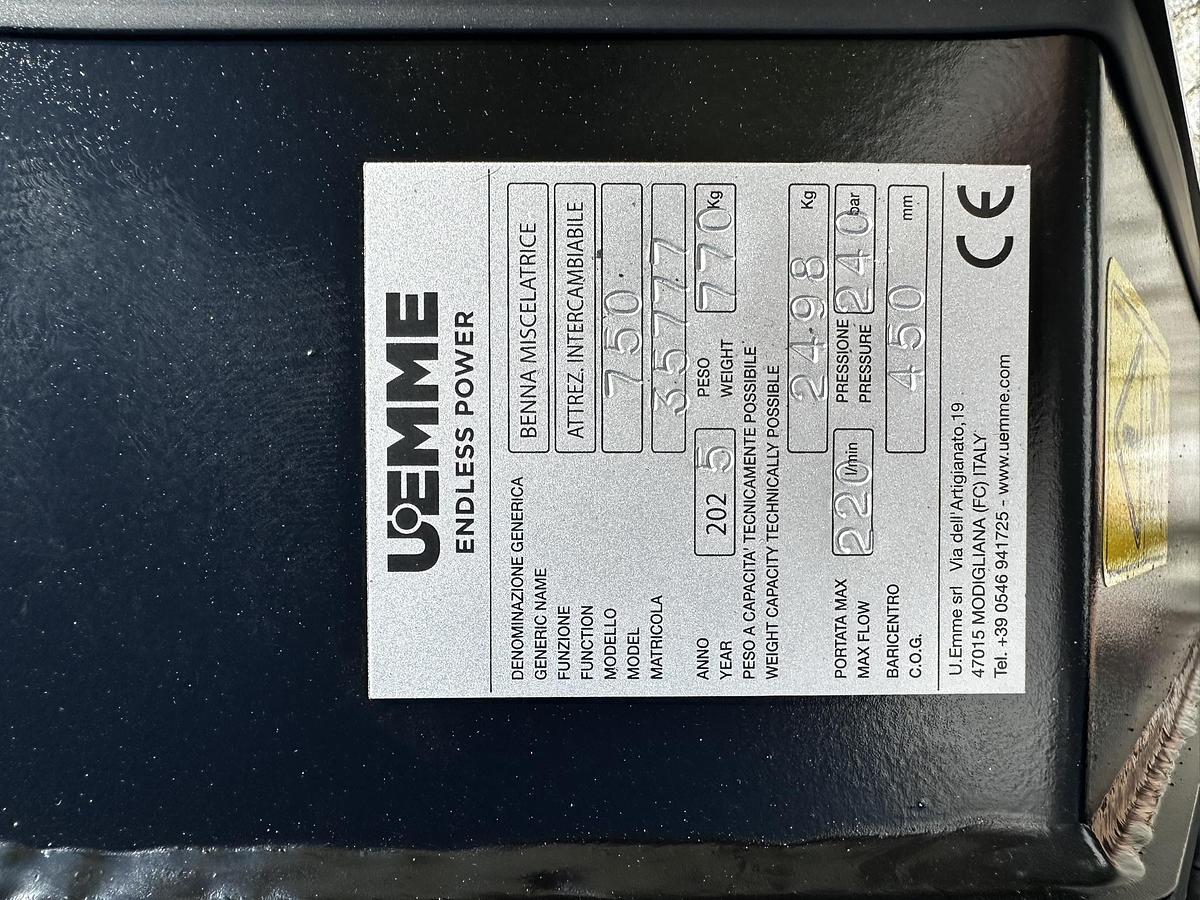 2025 U.Emme Betonmischschaufel Modell Condor 750