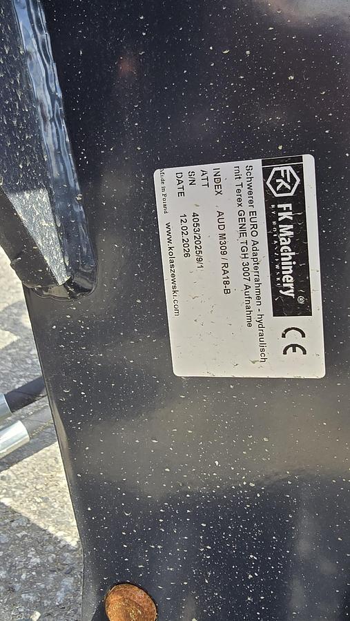 FK Machinery Hydraulischer Adapter Genie/Terex auf Euro