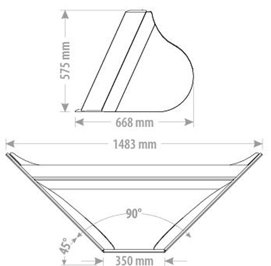 BIG Trapezlöffel für 3,5 t - 6 t Bagger