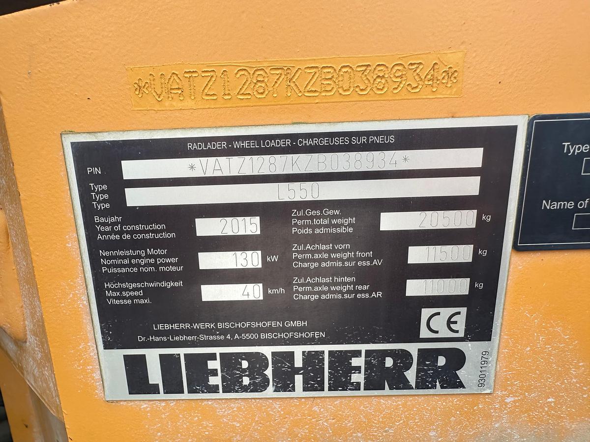 Gebraucht 2015 Liebherr L550 Radlader
