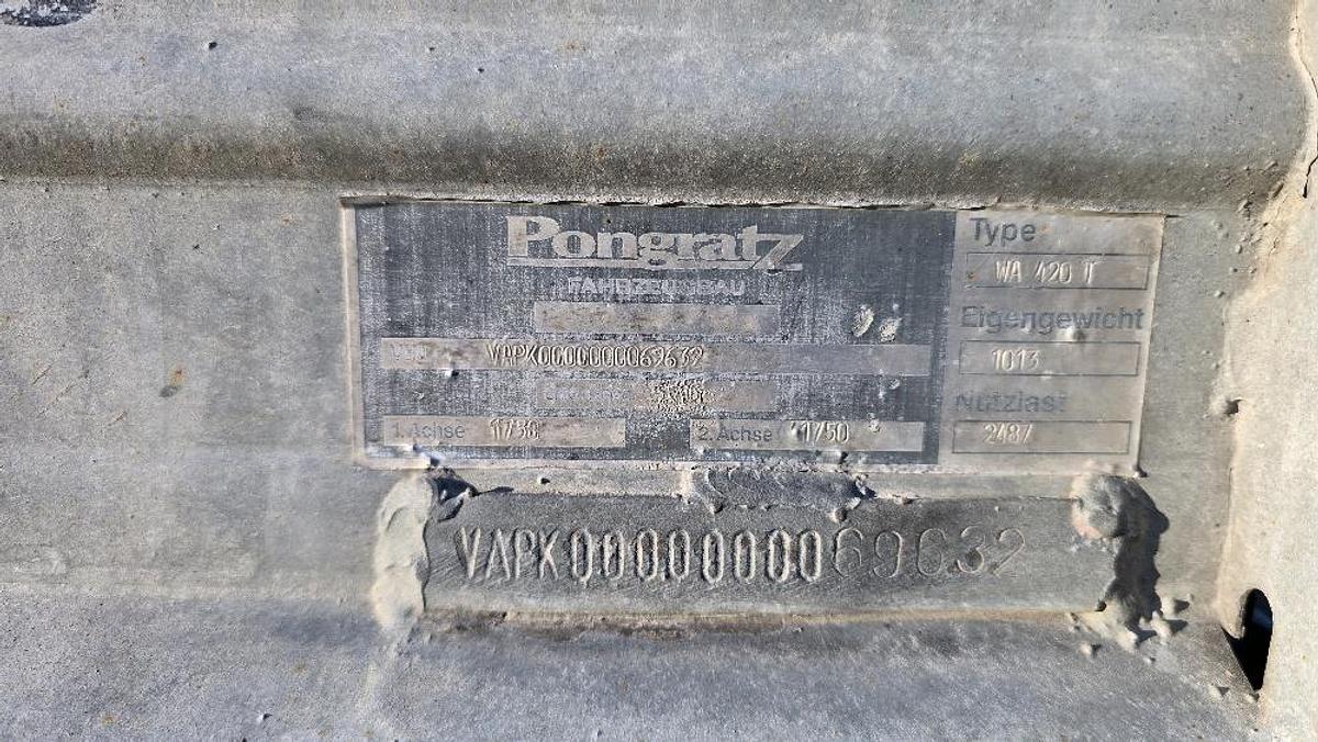 Gebraucht Pongratz WA420T Tandemtieflader