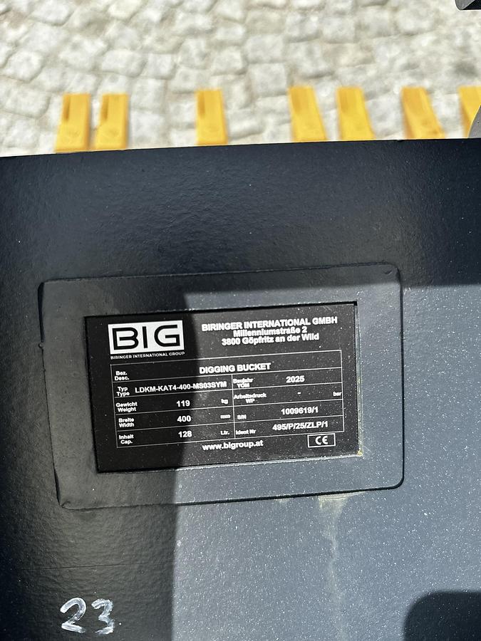 2025 BIG Tieflöffel 40cm mit MS03 Symblock Aufnahme