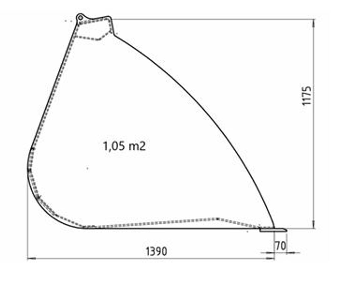 BIG Volumenschaufel 220 cm mit Euro Aufnahme
