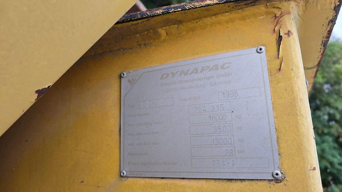 Gebraucht 1998 Dynapac F 12 - 4 W Straßenfertiger