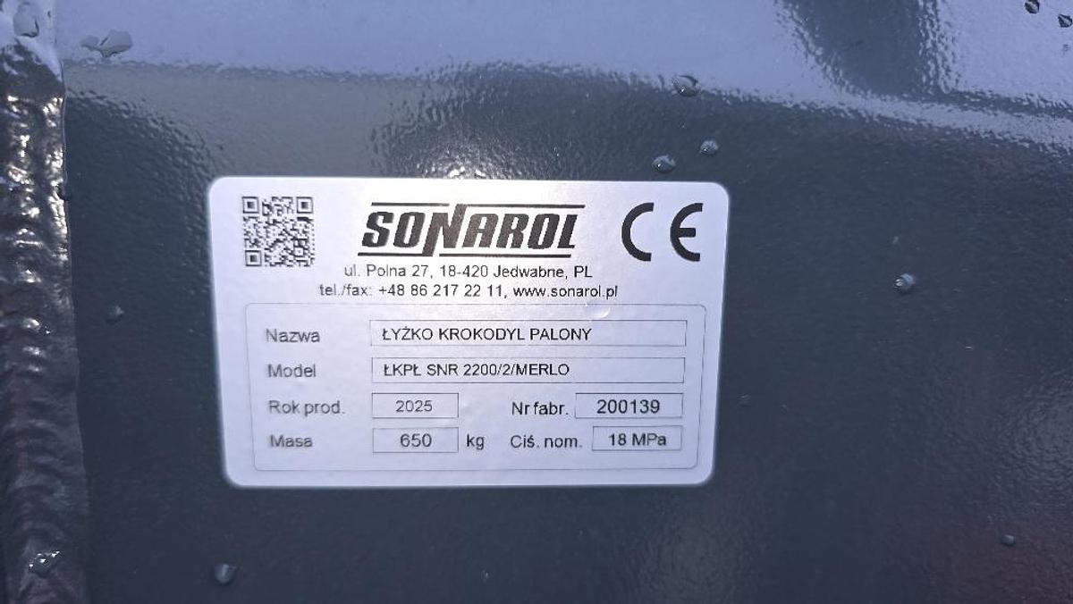 BIG Pelikanschaufel 220cm mit Merlo Aufnahme