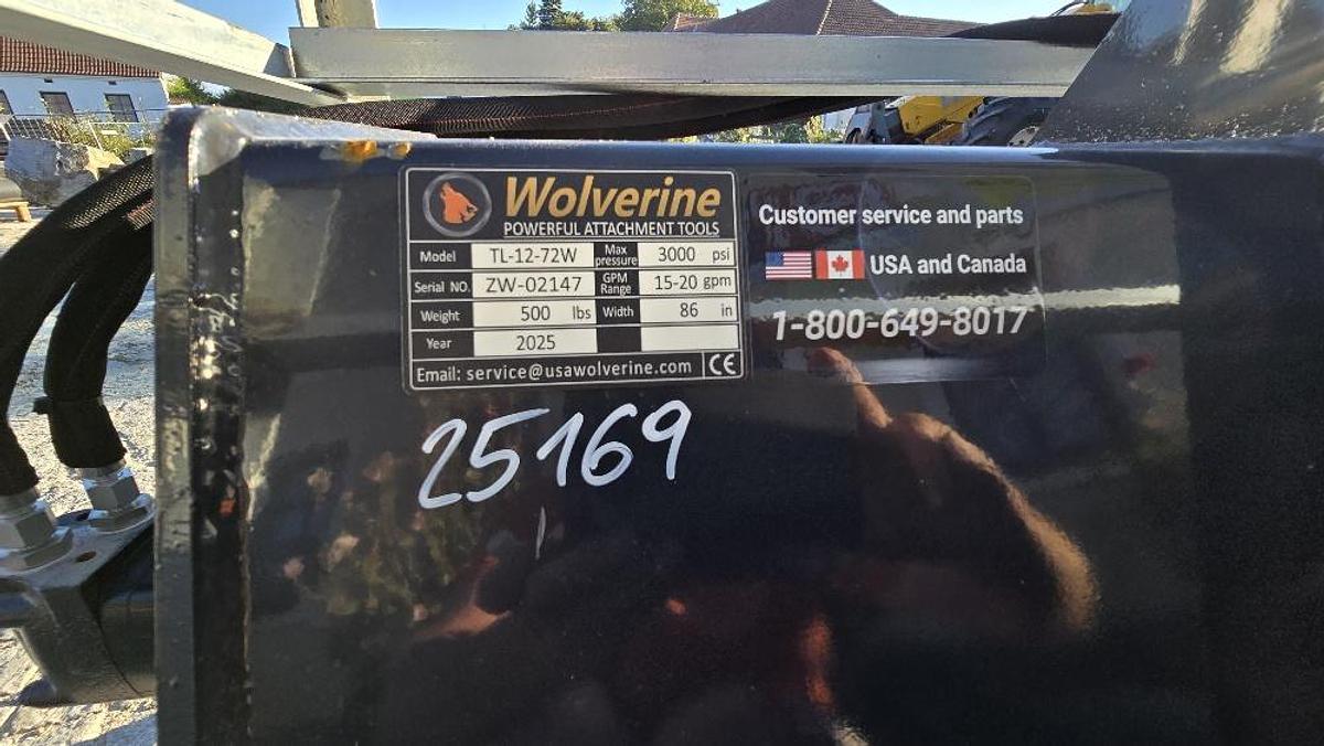 Gebraucht 2025 Wolverine Anbaufräse mit Bobcat 115cm Aufnahme TL-12-73 W