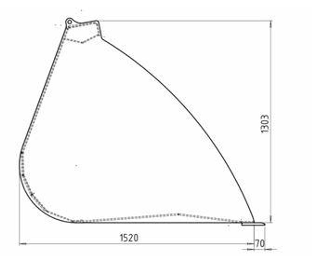 BIG Volumenschaufel 250 SMY mit Manitou Aufnahme