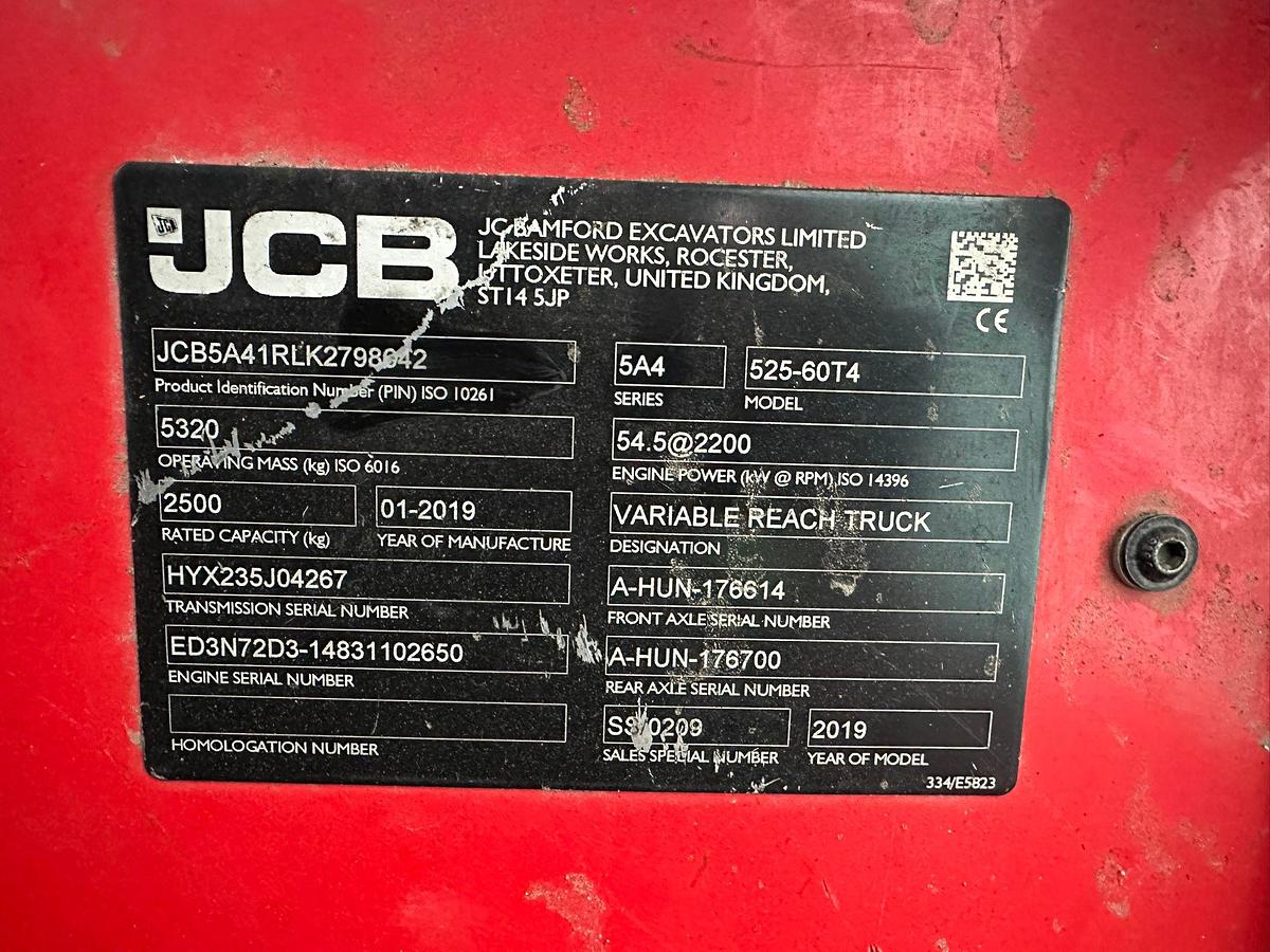 Gebraucht 2019 JCB 525-60T4 Teleskoplader
