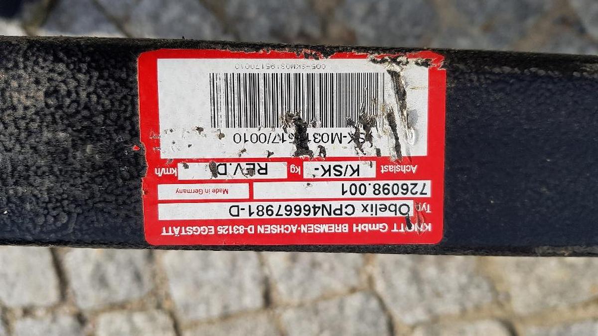 Gebraucht Knott 1-Achs Anhänger Chassis