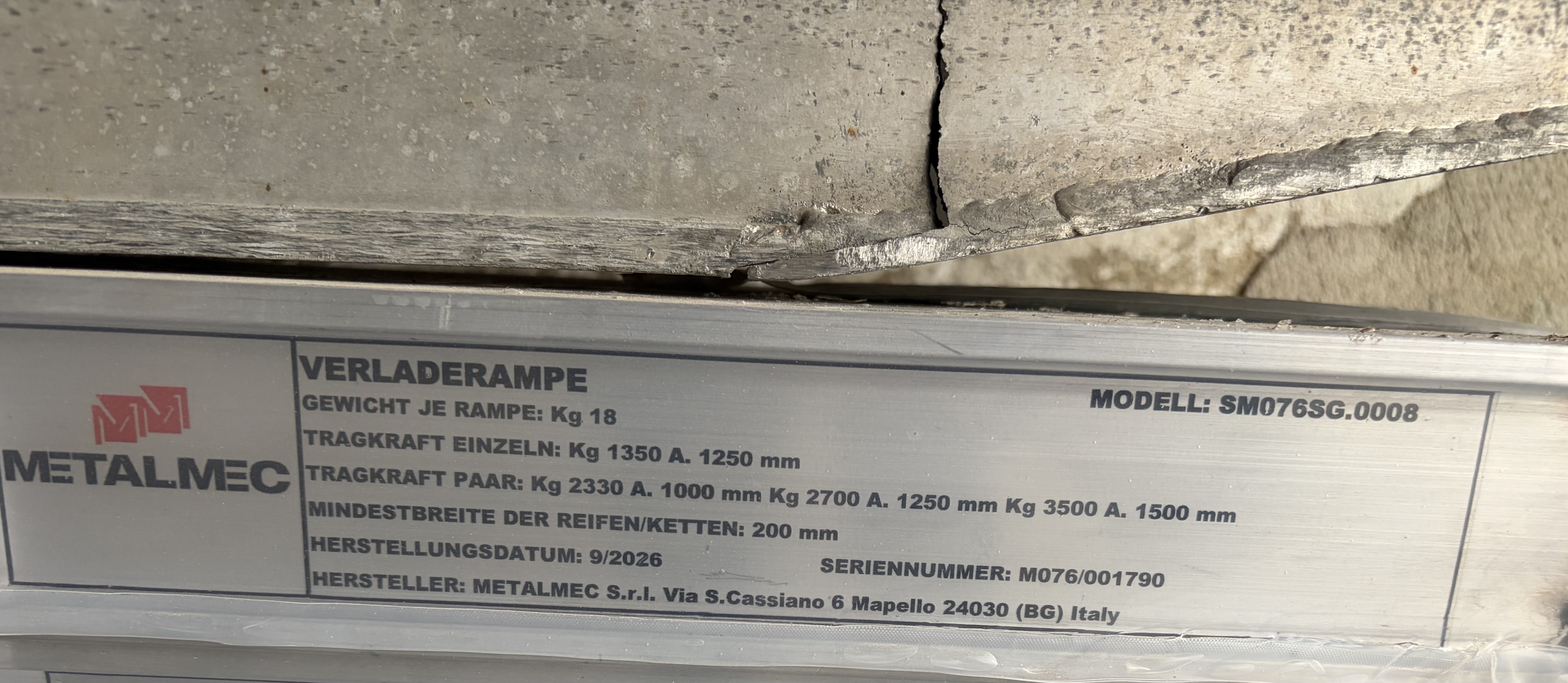 Metalmec Aluschiene 2,40cm SM076SG.0008