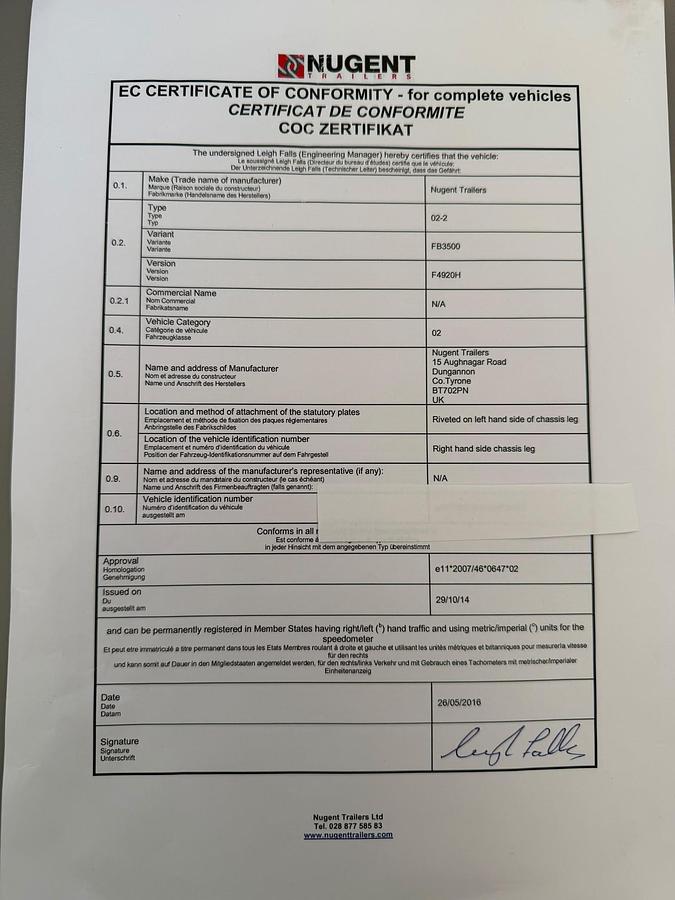Gebraucht 2016 Nugent F4920H