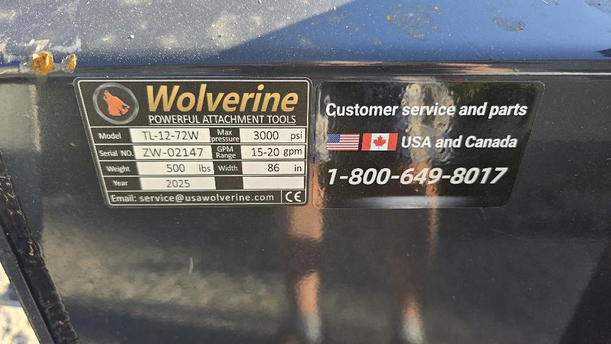 Gebraucht 2025 Wolverine Anbaufräse mit Bobcat 115cm Aufnahme TL-12-73 W