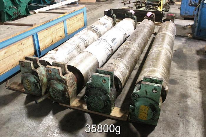 Used Hunt & Moscrop 3 Roll Calender Stack, 120"x22.75" #35800