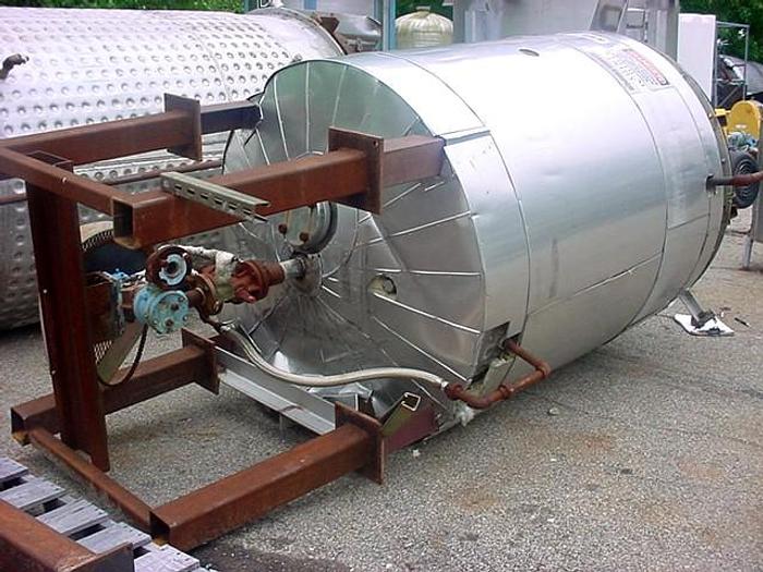 Used 500 GALLON EVANS AND SONS PROCESS TANK - S/S - JACKETED