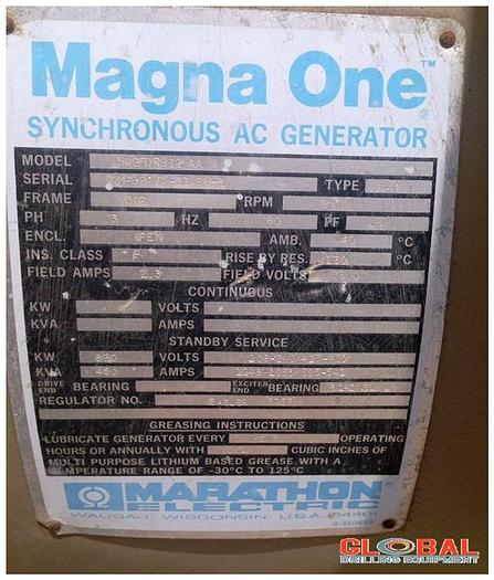 Used Item 0597 : 1981 IEA ECO13N22 360KW Skid Mounted Stand – Gen. Set