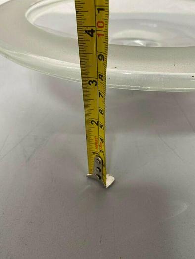 Used 12" Diameter Glass Laboratory Top w/ Sealed Top