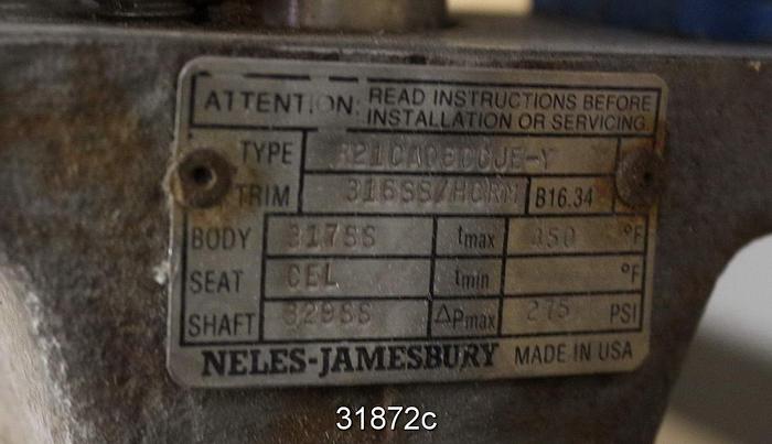 Used Neles Jamesbury R21CA06CCJE-V 6" V-Ball Control Valve #31872
