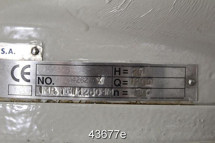 Used Sulzer APT 31-6 Pump, Stainless Steel Casing #43677