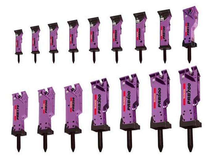 Used A selection of Rock Breakers to suit 3- 12 tonne digger