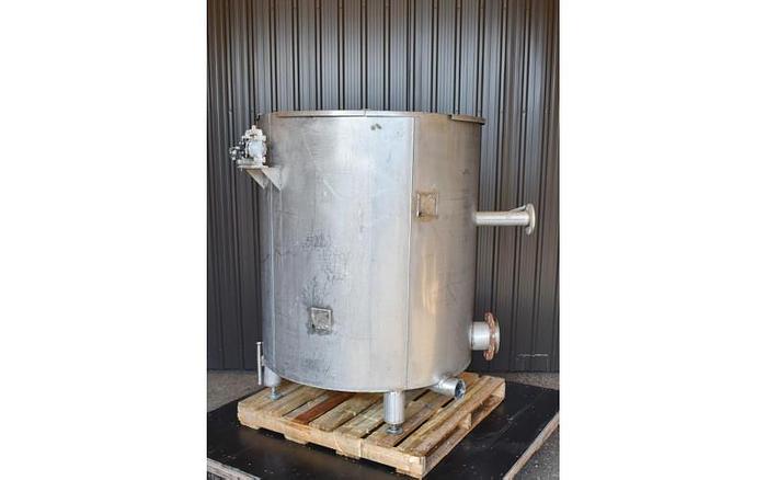 D'occasion USED 400 GALLON TANK, STAINLESS STEEL, WITH DIAPHRAGM PUMP