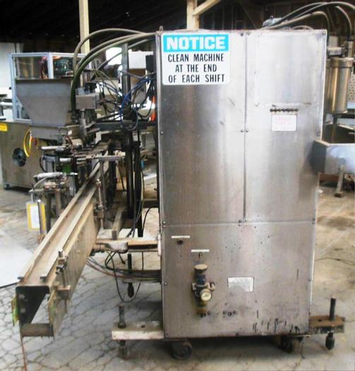 Used Filler, Piston, 4-Head, Filamatic, Mdl CVM300, 1 Ltr, S/st #S732732