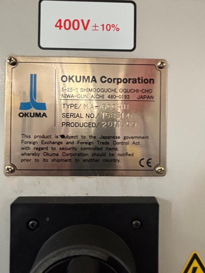 Usato 2011 OKUMA MB 5000H