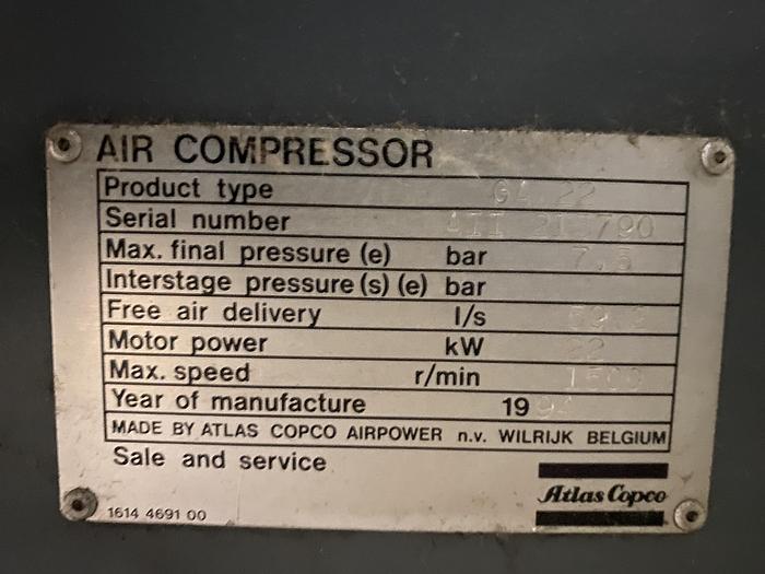 1994 ATLAS COPCO GA 22