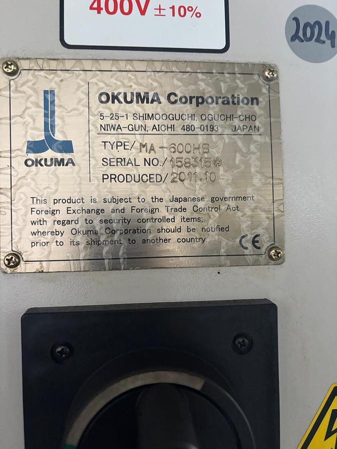 Usato 2011 OKUMA MA 600 HB 2-APC