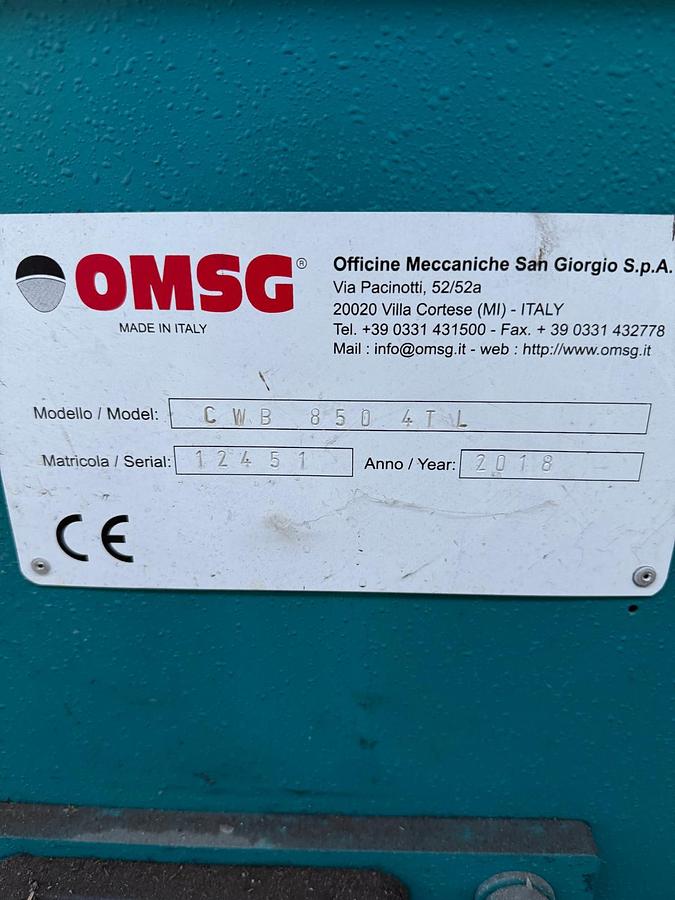 Usato 2018 OMSG CWB 850 4T L