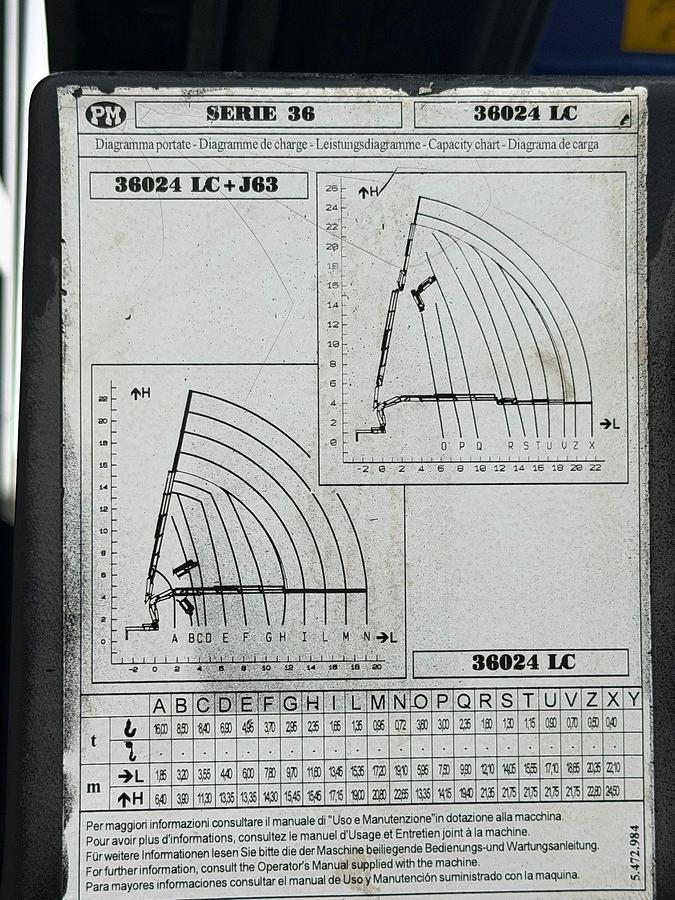 Usato 2011 SCANIA P 320 CON GRU PM 36024