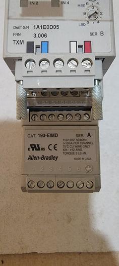 ALLEN BRADLEY 592-EC2DC B E3PLUS OVERLOAD RELAY 9-45A 193-eimd (111)
