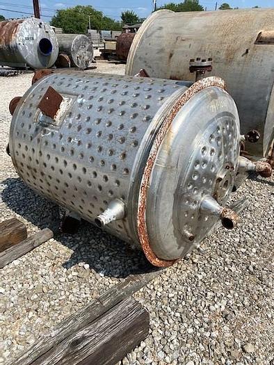 Used 350 GALLON REACTOR – T-316 S/S – 75 PSI/FV INTERNAL/150 PSI JACKET