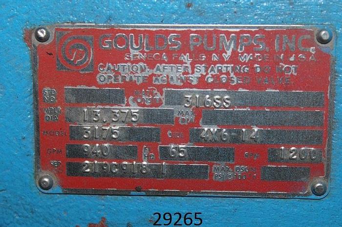 Unused Goulds 3175, 4x6x14, UNUSED #29265