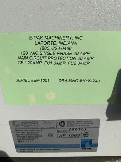Used Filler, Pail, E-Pak, 1 to 5 Gallon, S/st, Lidder #S743506