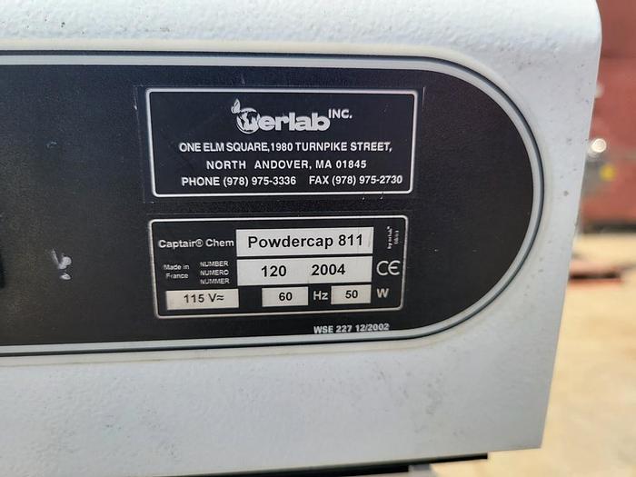 Used Fume Hood, 29" x 19" x 24", Captair, Mdl Powdercap 811 #S744177