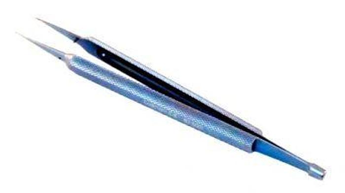 Used Forceps Tissue Ring Point 1mm Wide Micro Titanium Straight 152mm (6in) CODMAN 806001