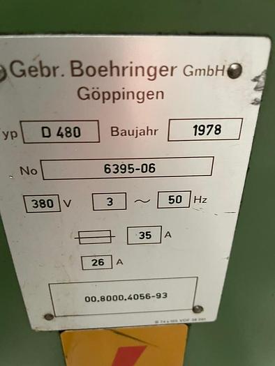Used VDF BÖHRINGER DUS 480