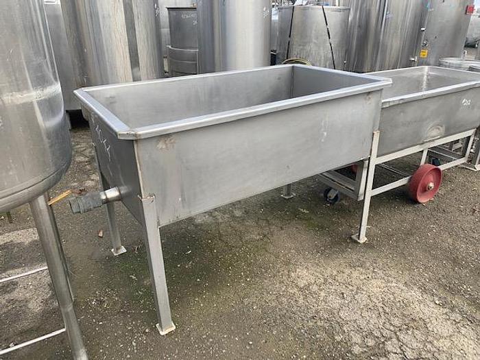 Used 120 Gallon Rectangular Stainless Steel Tank