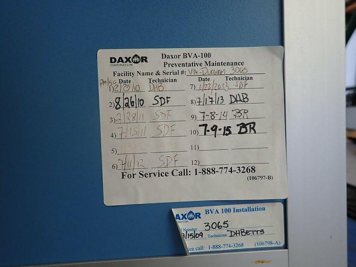 Used Daxor BVA-100 Model SC-25 Mk2 Blood Volume Analyzer