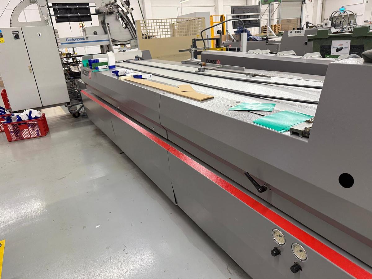 Usato Bobst Masterfold 75 A2, Lineare, Fondo Automatico, Cartonpack II, Handypack GT
