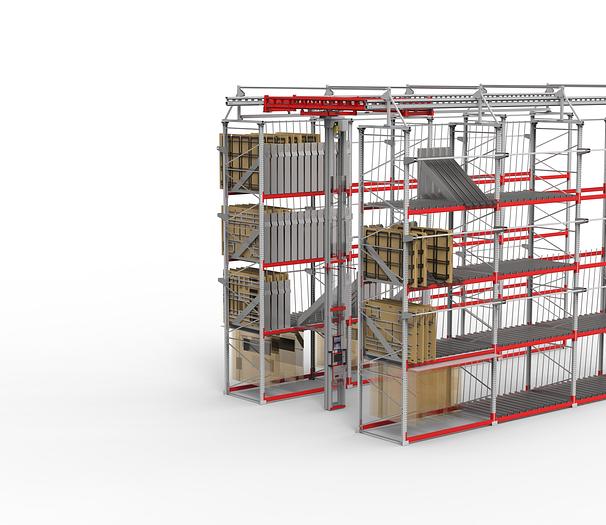 Sistema di stoccaggio per fustelle Lettero-Karon