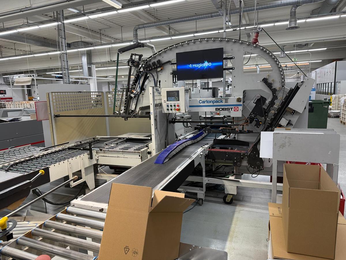 Usato Bobst Masterfold 75 A2, Lineare, Fondo Automatico, Cartonpack II, Handypack GT