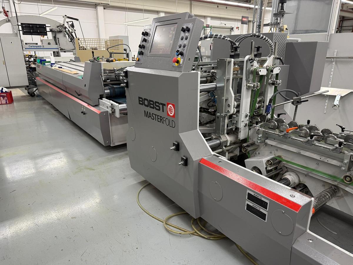 Usato Bobst Masterfold 75 A2, Lineare, Fondo Automatico, Cartonpack II, Handypack GT